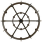 Meyda Lighting Calandra 69" 18-Light Gilded Tobacco Chandelier With Ivory Faux Candlelight