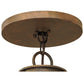 Meyda Lighting Calandra 69" 18-Light Gilded Tobacco Chandelier With Ivory Faux Candlelight