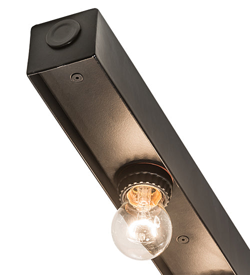 Meyda Lighting Caldero 216" 35-Light Gloss Black Flush Mount Light