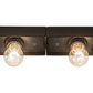 Meyda Lighting Caldero 216" 35-Light Gloss Black Flush Mount Light