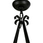Meyda Lighting Caleb 32" 12-Light Black Chandelier With White Faux Candlelight