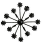 Meyda Lighting Caleb 32" 12-Light Black Chandelier With White Faux Candlelight