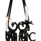 Meyda Lighting Caleb 32" 12-Light Black Chandelier With White Faux Candlelight