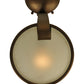 Meyda Lighting Calice 10" Copper and Bronze Wall Sconce With Contrail Mist Idalight Shade