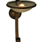 Meyda Lighting Calice 10" Copper and Bronze Wall Sconce With Contrail Mist Idalight Shade