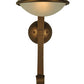 Meyda Lighting Calice 10" Copper and Bronze Wall Sconce With Contrail Mist Idalight Shade