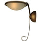 Meyda Lighting Calice 10" Copper and Bronze Wall Sconce With Contrail Mist Idalight Shade