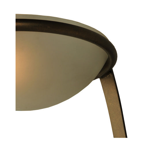 Meyda Lighting Calice 10" Copper and Bronze Wall Sconce With Contrail Mist Idalight Shade