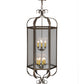 Meyda Lighting Calida 24" 12-Light Tyler Bronze Pendant Light With Clear Rainstone Idalight Shade Glass
