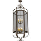 Meyda Lighting Calida 24" 12-Light Tyler Bronze Pendant Light With Clear Rainstone Idalight Shade Glass
