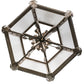 Meyda Lighting Calida 24" 12-Light Tyler Bronze Pendant Light With Clear Rainstone Idalight Shade Glass