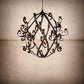 Meyda Lighting Caliope 100" 32-Light Rococco Chandelier With Amber Faux Candlelight