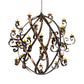 Meyda Lighting Caliope 100" 32-Light Rococco Chandelier With Amber Faux Candlelight