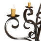 Meyda Lighting Caliope 100" 32-Light Rococco Chandelier With Amber Faux Candlelight