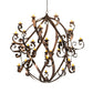 Meyda Lighting Caliope 100" 32-Light Rococco Chandelier With Amber Faux Candlelight