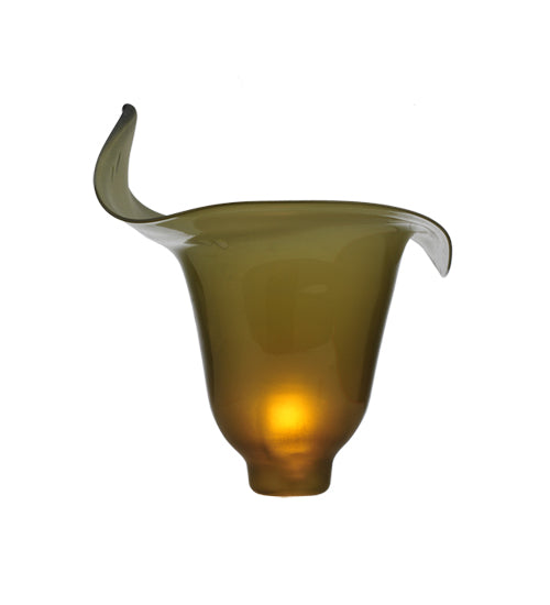 Meyda Lighting Calla Lily 9" Green Shade Glass