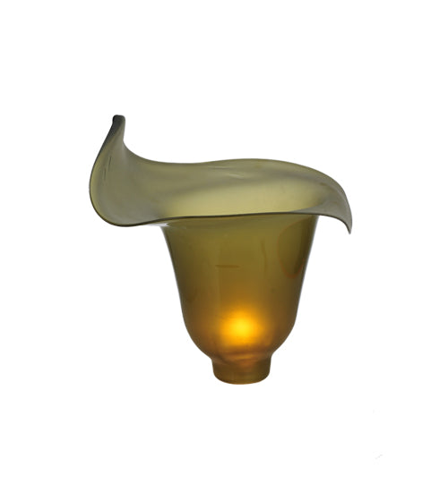 Meyda Lighting Calla Lily 9" Green Shade Glass
