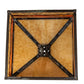 Meyda Lighting Camel Mission 18" Craftsman Brown Highligted Frame With Beige & Orange Art Shade Glass