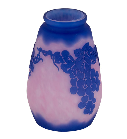 Meyda Lighting Cameo Grape 4" Blue & Pink Shade Glass