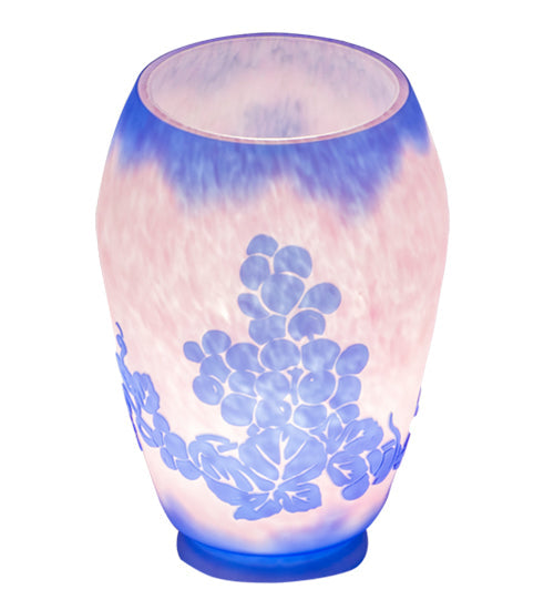 Meyda Lighting Cameo Grape 4" Blue & Pink Shade Glass