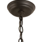 Meyda Lighting Camp Uncas 8" Black Wrought Iron Lantern Pendant Light With Clear Seeded Shade Glass