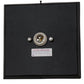 Meyda Lighting Canoe 10" Black Wall Sconce With Clear Seeded Shade Glass