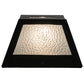 Meyda Lighting Canoe 10" Black Wall Sconce With Clear Seeded Shade Glass