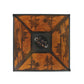 Meyda Lighting Canoe At Lake 22" 2-Light Timeless Bronze Pendant Light With Amber Mica Shade