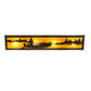 Meyda Lighting Canoe At Lake 24" 4-Light Timeless Bronze Vanity Light With Amber Mica Shade Glass