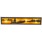 Meyda Lighting Canoe At Lake 24" 4-Light Timeless Bronze Vein Vanity Light With Amber Mica Shade Glass