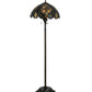 Meyda Lighting Capolavoro 65" 3-Light Mahogany Bronze Floor Lamp With Green and Beige Shade Glass