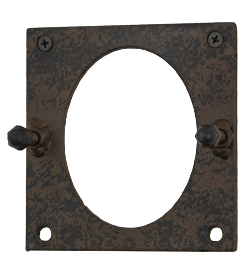Meyda Lighting Caprice 10" Chestnut Wall Sconce With Fleshtone Idalight Shade
