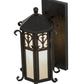 Meyda Lighting Caprice 10" Chestnut Wall Sconce With Fleshtone Idalight Shade