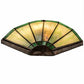 Meyda Lighting Caprice 11" Antique Brass Wall Sconce With Green Shade Glass