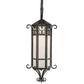 Meyda Lighting Caprice 12" Antique Iron Gate Lantern Wall Sconce With Frosted Seeded Shade Glass