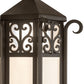 Meyda Lighting Caprice 12" Textured Timeless Bronze Lantern Wall Sconce With Frosted Seeded Shade Glass