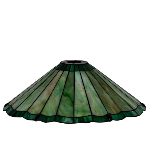 Meyda Lighting Caprice 16" Avocado Green Art Shade Glass