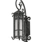 Meyda Lighting Caprice 178197 9" Antique Iron Gate Wall Sconce With Frosted Seeded Shade Glass