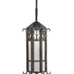 Meyda Lighting Caprice 178197 9" Antique Iron Gate Wall Sconce With Frosted Seeded Shade Glass