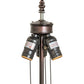 Meyda Lighting Caprice 26" 3-Light Mahogany Bronze Accent Table Lamp Base