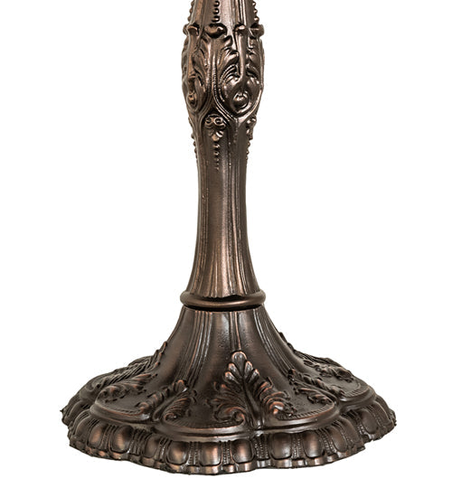 Meyda Lighting Caprice 26" 3-Light Mahogany Bronze Accent Table Lamp Base