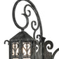 Meyda Lighting Caprice 53" Antique Copper Gate Wall Sconce With Frosted Seeded Shade Glass