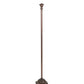 Meyda Lighting Caprice 70" Mahogany Bronze Floor Lamp With Green Shade Glass