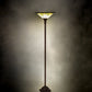 Meyda Lighting Caprice 70" Mahogany Bronze Floor Lamp With Green Shade Glass