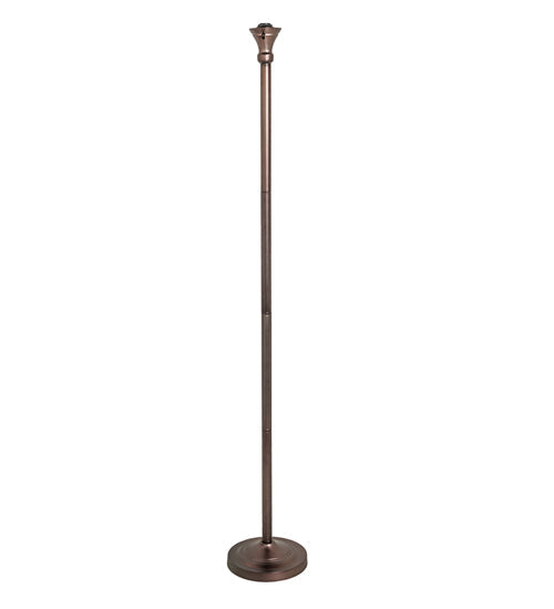 Meyda Lighting Caprice 72" Mahogany Bronze Floor Lamp With Green Shade Glass