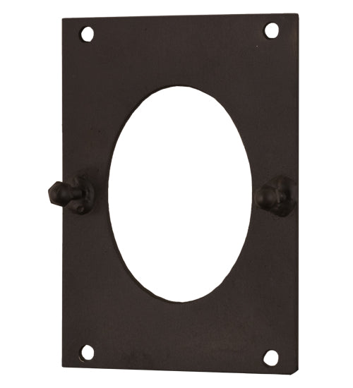 Meyda Lighting Caprice 9" Antique Iron Gate Lantern Wall Sconce With Frosted Seeded Shade Glass