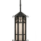 Meyda Lighting Caprice 9" Antique Iron Gate Wall Sconce With Frosted Seeded Shade Glass