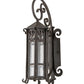 Meyda Lighting Caprice 9" Weathered Red Lantern Wall Sconce With Clear Seeded Shade Glass
