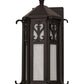Meyda Lighting Caprice 9"W x 16"H Solar Black Wall Sconce With White Art Shade Glass