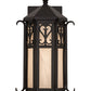 Meyda Lighting Caprice 9"W x 16"H Solar Black Wall Sconce With White Art Shade Glass